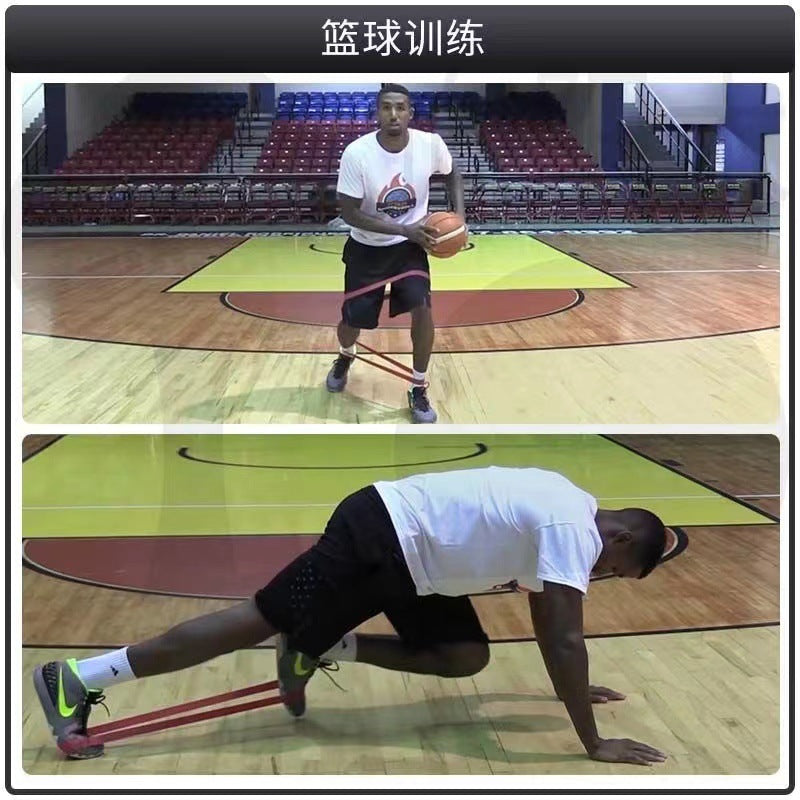 Football Basketball Yoga Stretch Belt Fitness Men and Women Core Strength Training Resistance Belt Tension Rope Back Stretch Rope - image 4