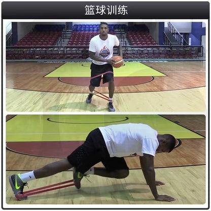Football Basketball Yoga Stretch Belt Fitness Men and Women Core Strength Training Resistance Belt Tension Rope Back Stretch Rope - image 4