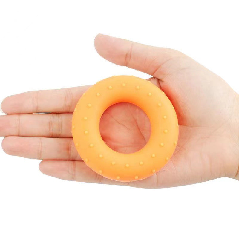 Manufacturer silicone grip ring fitness rubber ring male and female elderly students children exercise finger strength training equipment - image 2