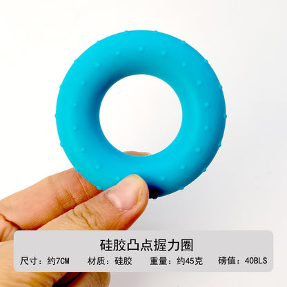 Manufacturer silicone grip ring fitness rubber ring male and female elderly students children exercise finger strength training equipment - image 3
