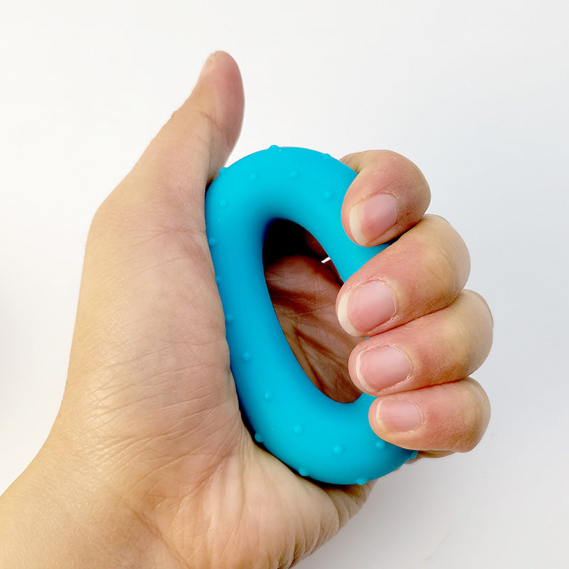Manufacturer silicone grip ring fitness rubber ring male and female elderly students children exercise finger strength training equipment - image 4