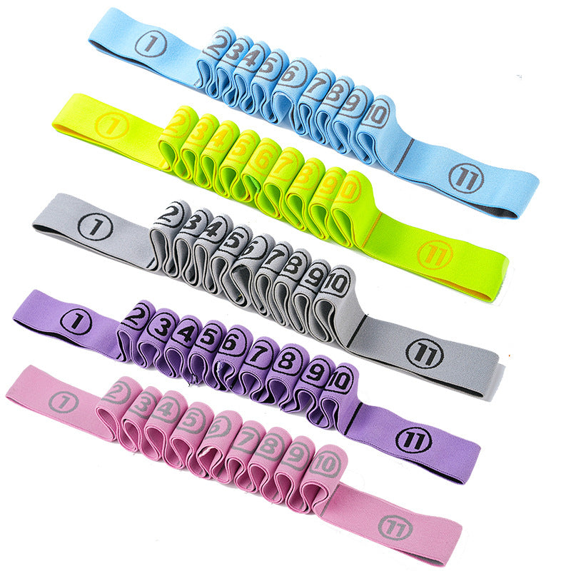 Children's Dance yoga elastic band open shoulder fitness female resistance training equipment segment digital stretch band - image 2