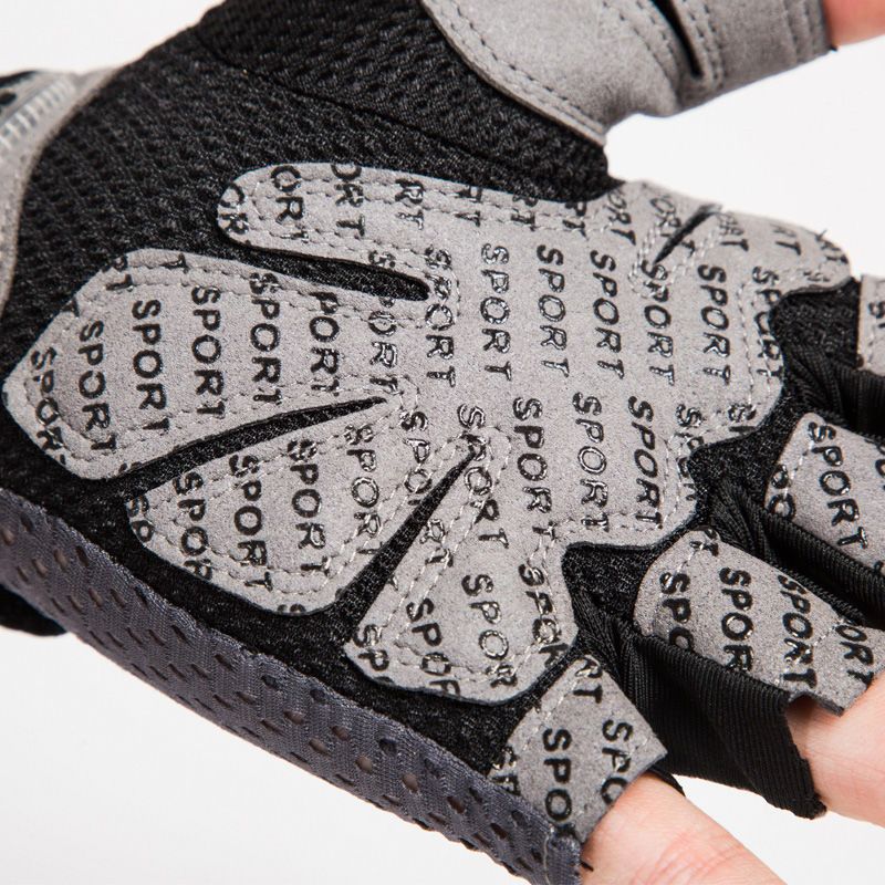 Fitness gloves half finger men and women breathable mesh gym sports yoga non-slip anti-cocoon riding sports gloves - image 3
