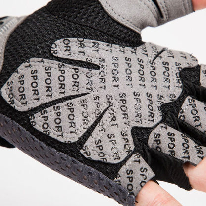 Fitness gloves half finger men and women breathable mesh gym sports yoga non-slip anti-cocoon riding sports gloves - image 3
