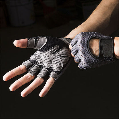 Fitness gloves half finger men and women breathable mesh gym sports yoga non-slip anti-cocoon riding sports gloves - image 4