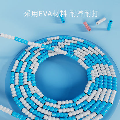 Factory wholesale bamboo rope skipping pattern adult children fitness primary and secondary school students fancy bead rope beginner rope skipping - image 3