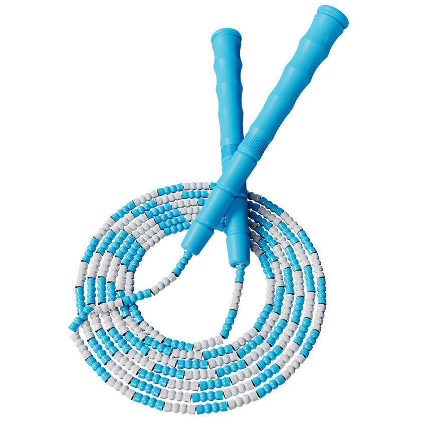 Factory wholesale bamboo rope skipping pattern adult children fitness primary and secondary school students fancy bead rope beginner rope skipping - image 5