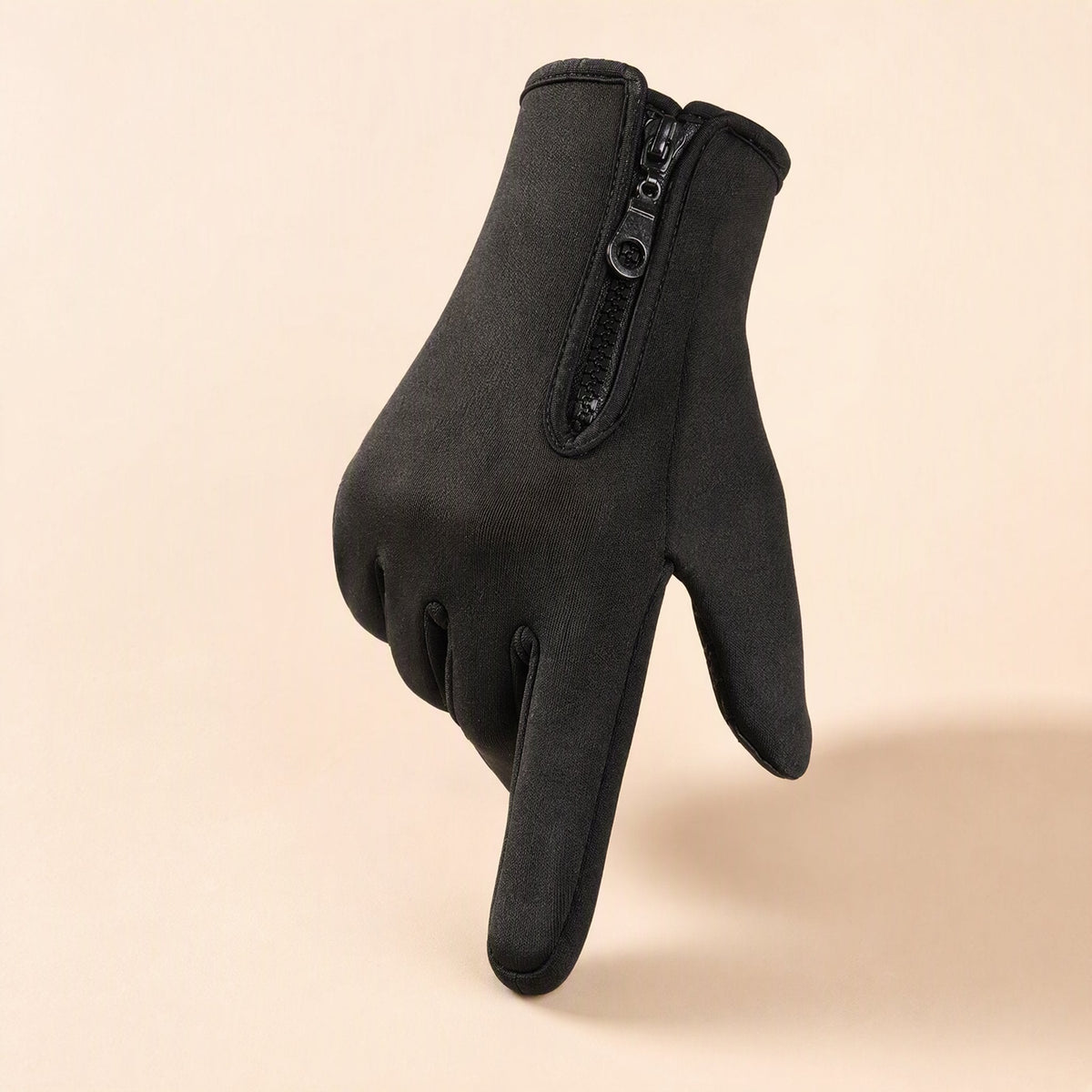 Polyester touch screen cycling gloves with anti-slip and windproof functions - view 3