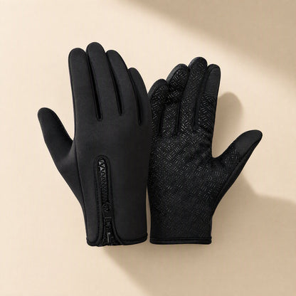 Polyester touch screen cycling gloves with anti-slip and windproof functions - view 5