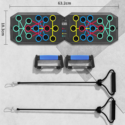 Timing counting multifunctional push-up board bracket men and women chest muscle abdominal muscle trainer board foldable fitness equipment - image 4