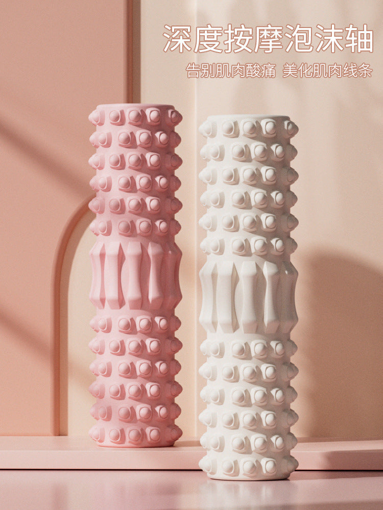 Muscle relaxation foam roller non-skinny leg massage wolf tooth stick fascia ball yoga column Langya stick roller massager - image 3