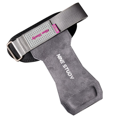 Weightlifting horizontal bar cowhide Palm protection men's and women's fitness gloves wrist guard pull-up hard pull auxiliary grip booster belt - image 5
