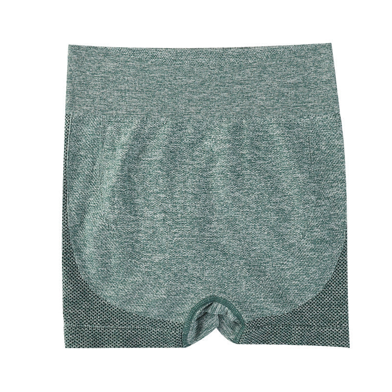 Cross-border smiley face honey hip shorts women's high waist quick-drying seamless tight hip three-point fitness pants sports yoga shorts - image 5
