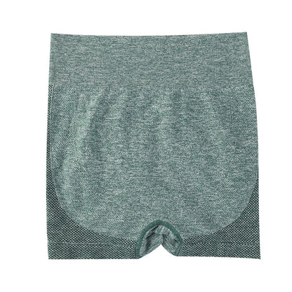 Cross-border smiley face honey hip shorts women's high waist quick-drying seamless tight hip three-point fitness pants sports yoga shorts - image 5