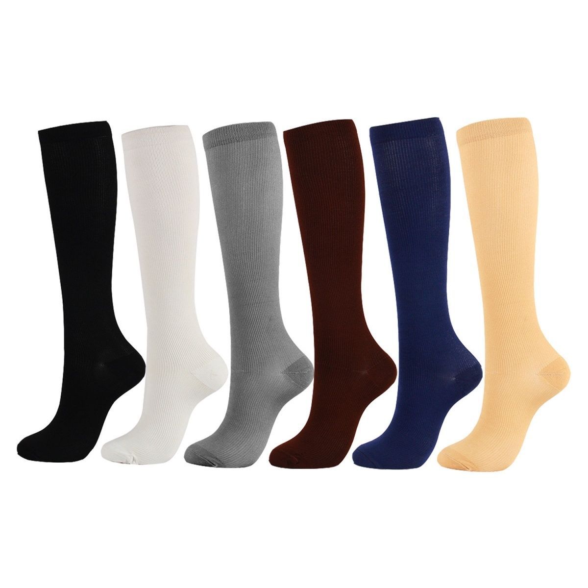 Wholesale professional sports compression socks calf fitness running basketball special skill socks magic socks long tube - image 3