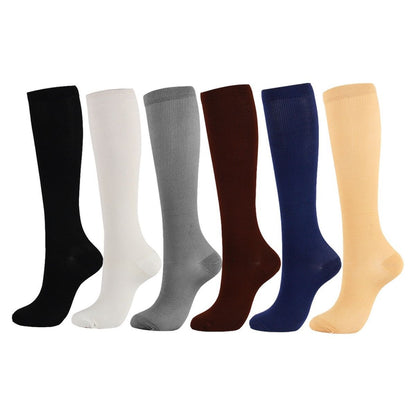 Wholesale professional sports compression socks calf fitness running basketball special skill socks magic socks long tube - image 3