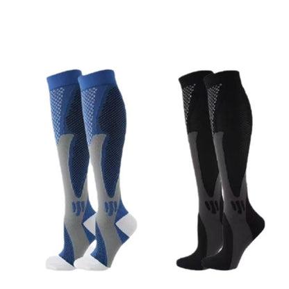 Wholesale professional sports compression socks calf fitness running basketball special skill socks magic socks long tube - image 5