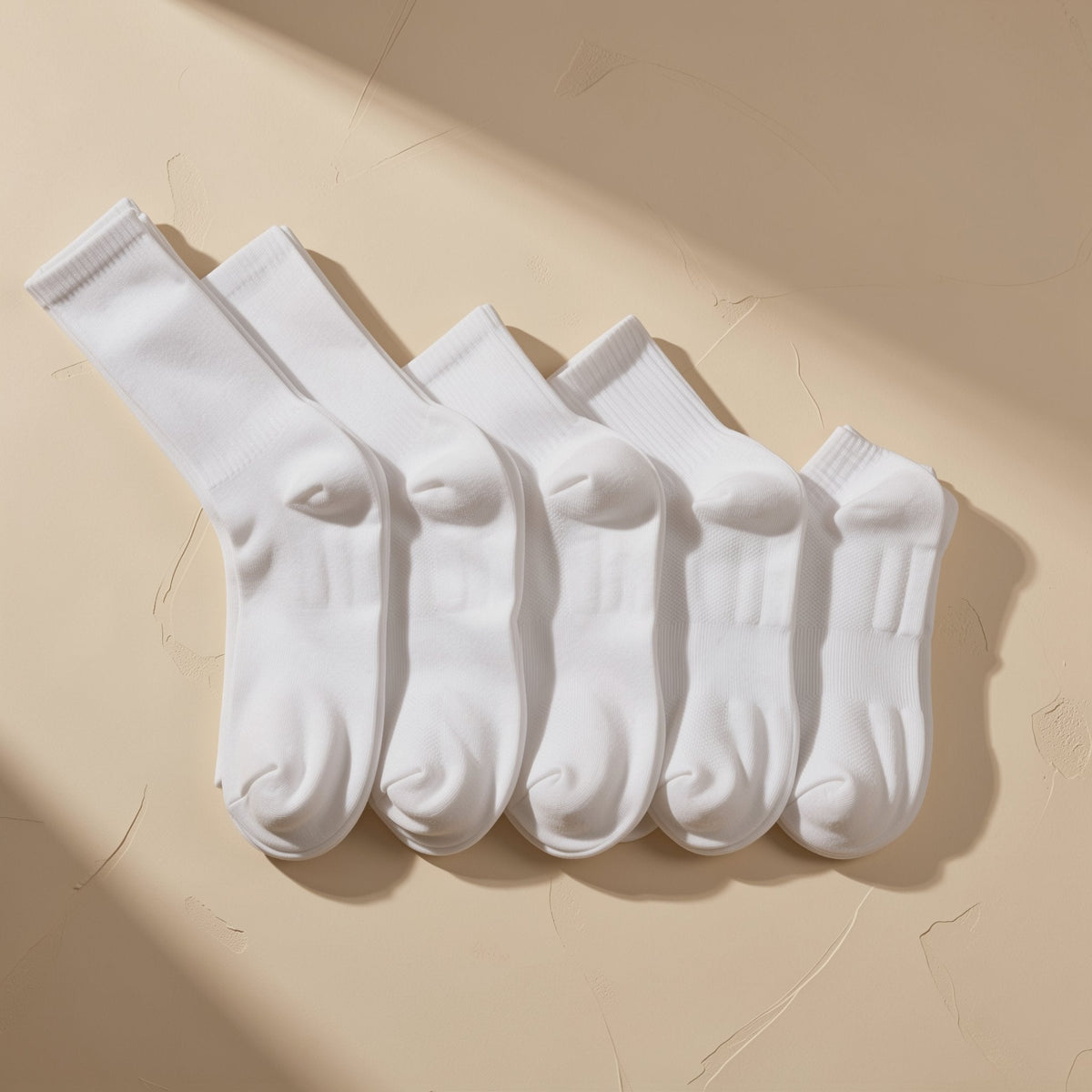 High-cylinder solid-color polyester cotton basketball socks - view 5