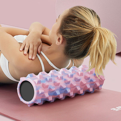EVA wolf tooth stick solid foam shaft camouflage 45CM massage shaft Pilates back opener muscle relaxation yoga column - image 3