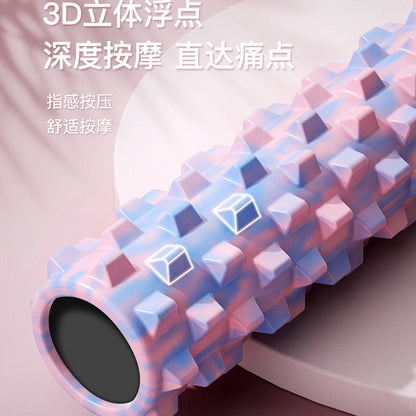 EVA wolf tooth stick solid foam shaft camouflage 45CM massage shaft Pilates back opener muscle relaxation yoga column - image 4