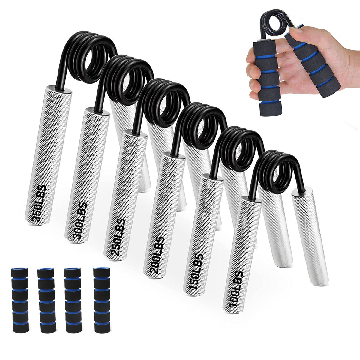 Metal heavy grip home fitness men's arm wrist training spring steel finger strength fitness supplies - image 1