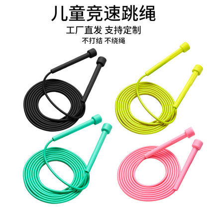 pvc racing non-slip skipping rope fitness sports professional rope special for senior high school entrance examination children's pen Rod skipping rope elementary school student exam - image 1