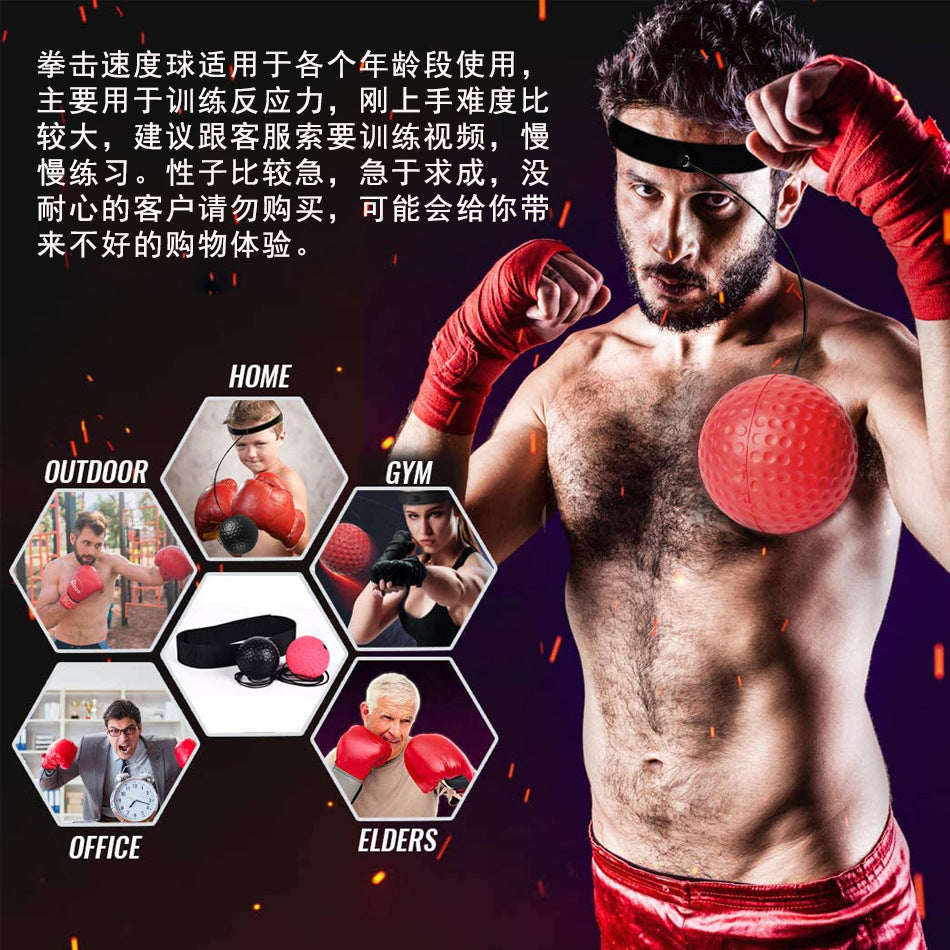 Head-Mounted Boxing Reaction Ball, Decompression Vent Ball, Magic Speed Ball, Adult and Kidsren Training, Fitness and Entertainment Home Use - image 3