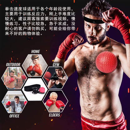 Head-Mounted Boxing Reaction Ball, Decompression Vent Ball, Magic Speed Ball, Adult and Kidsren Training, Fitness and Entertainment Home Use - image 3