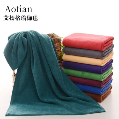 Iyengar Yoga Blanket Meditation Warm Rest Auxiliary Equipment Blanket Towel Non-Slip Double-Sided Wool Widened and Thickeneded Blanket - image 1