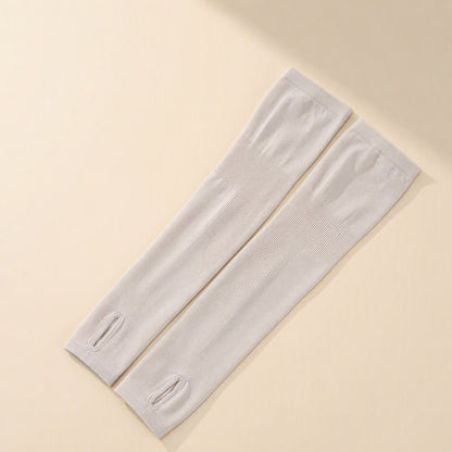 Polyester outdoor sun protection sleeves with a finger-set design - view 2