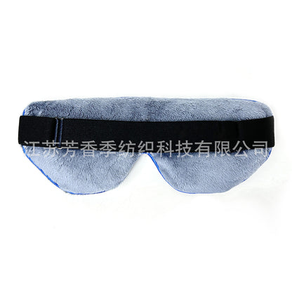 Microwave heating yoga eye pillow lavender flax seed hot compress plush meditation sleep removable and washable steam eye mask - image 2