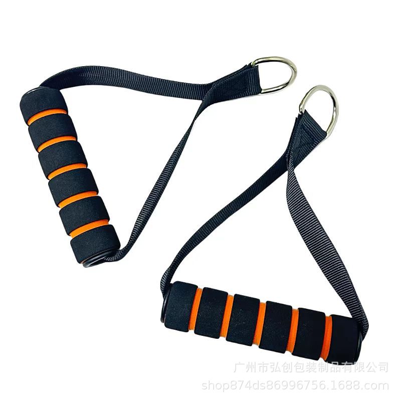 Fitness equipment accessories handle door buckle foot ring buckle combination pull rope elastic belt set accessories safety sports - image 2
