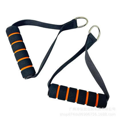 Fitness equipment accessories handle door buckle foot ring buckle combination pull rope elastic belt set accessories safety sports - image 2