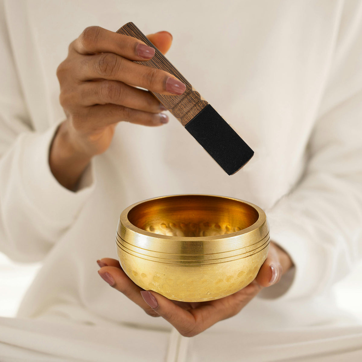 Cross-Border Singing Bowl Wholesale Nepalese Sanskrit Sound Bowl Buddha Sound Singing Bowl Yoga Meditation Meditation Bowl Copper Chime Copper Bowl - image 2