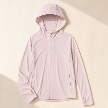 Hooded solid-color nylon sun protection clothing - view 3