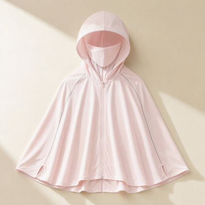 Hooded solid-color nylon sun protection clothing - view 5