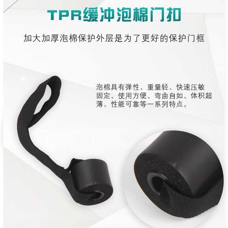 Door elastic belt door buckle pull rope set accessories handle home resistance training sports fitness equipment - image 2