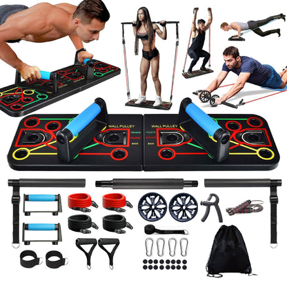 Cross-Border Multifunctional Abdominal Push-Up Board Fitness Board Bracket Home Exercise Chest and Abdominal Muscle Fitness Equipment Set - image 1