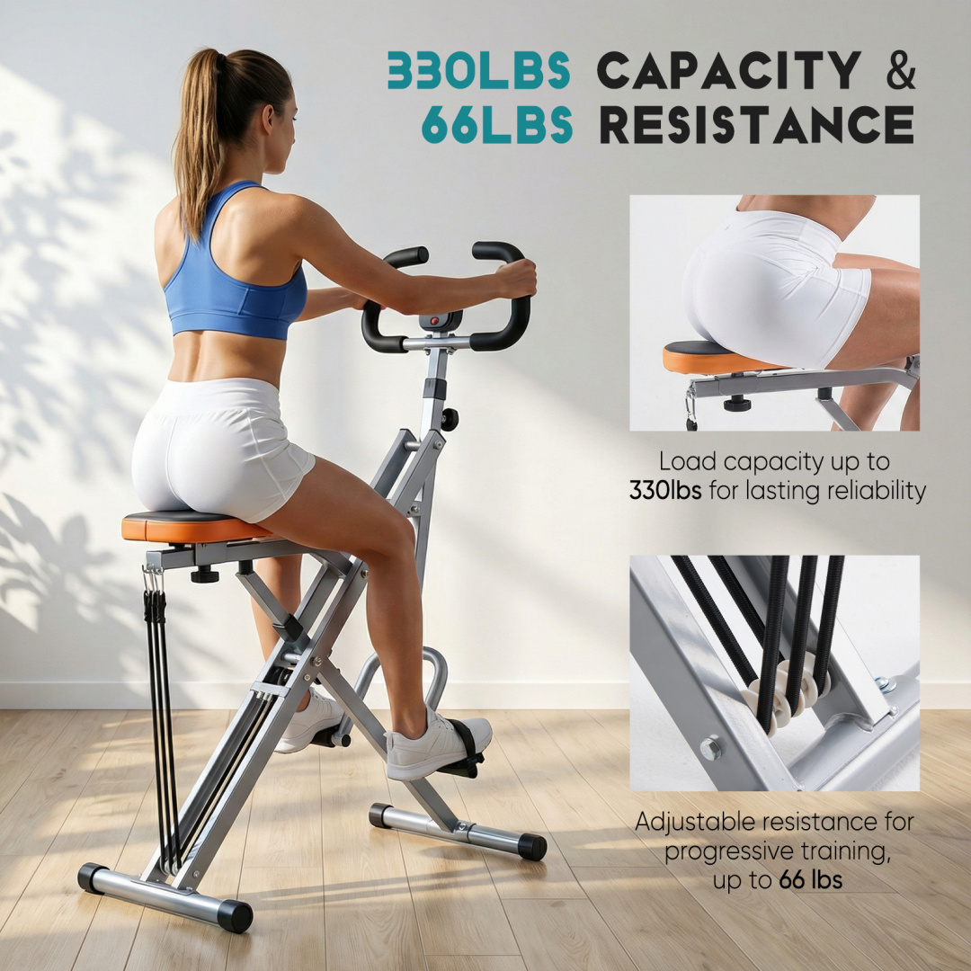 Compact Squat & Row Training Machine