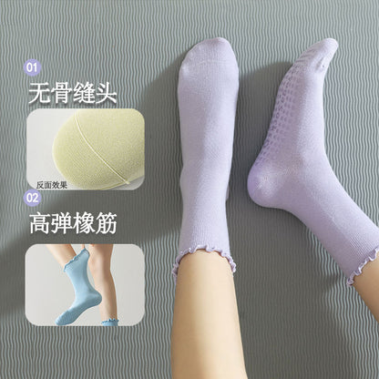 Yoga socks women's spring and summer socks women's non-slip boneless fitness Pilates sports socks Zhuji socks women's socks - image 2