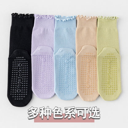 Yoga socks women's spring and summer socks women's non-slip boneless fitness Pilates sports socks Zhuji socks women's socks - image 3
