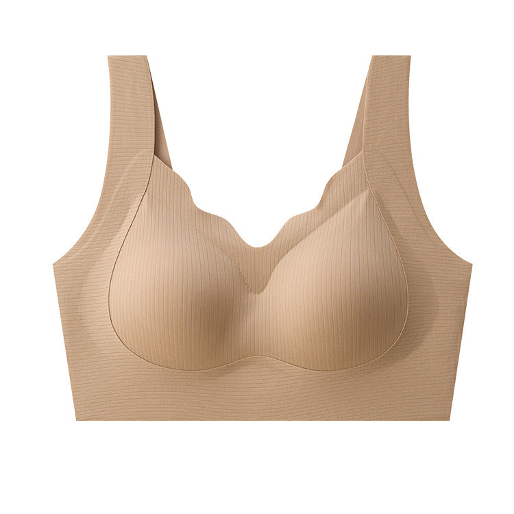 Traceless Underwear Women's Small Chest Push-up Parammary Litching Anti-sagging Soft Support Bra Beautiful Back Comfortable Breathable Thin - image 5