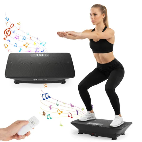 Black Full Body Vibration Plate Exercise