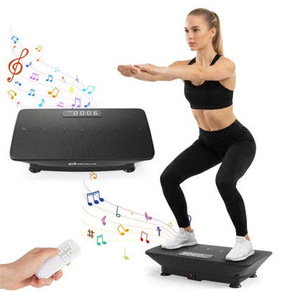 Black Full Body Vibration Plate Exercise