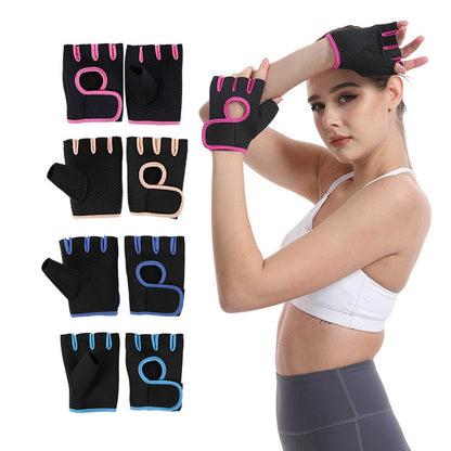 Anti-Slip Shock-Absorbing Cycling Gloves Equipment Yoga Equipment Training Sports Gloves Adult Fitness Men's and Women's Sports Gloves - image 3