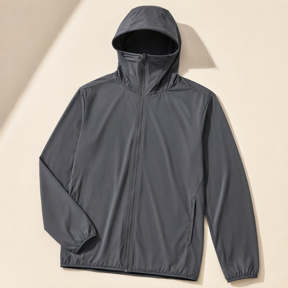 Men's hooded polyester sun protection clothing with UPF50+ factor - view 4