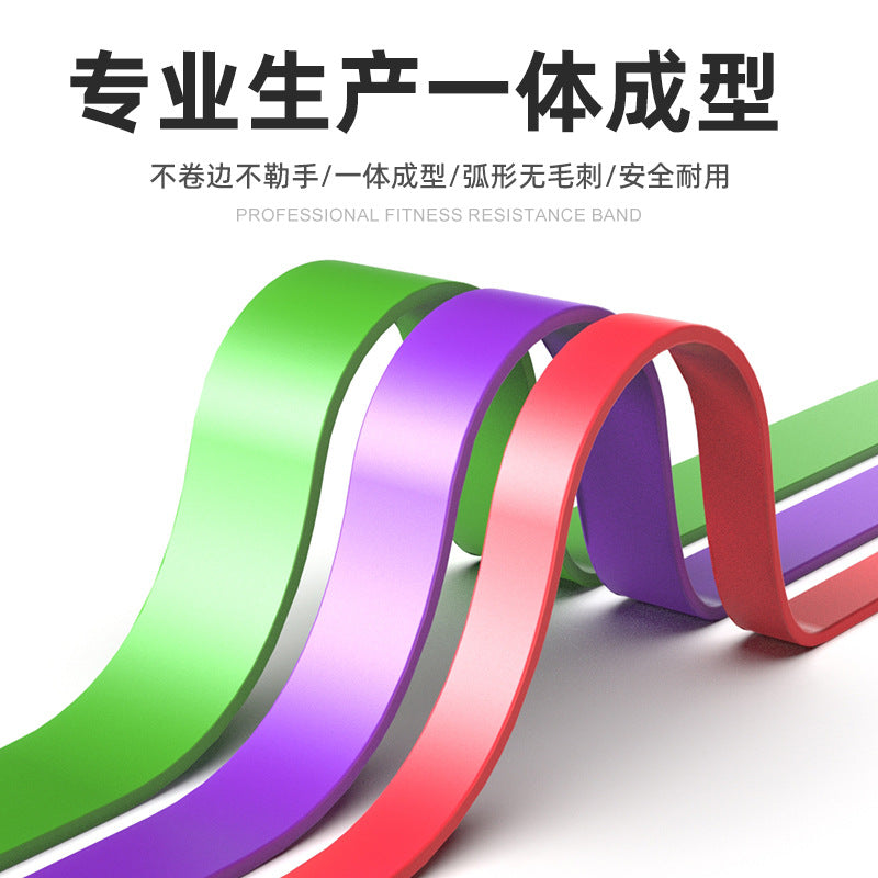 TPE pull-up weight-bearing yoga elastic belt tension belt latex tension machine elastic ring fitness belt resistance belt - image 3