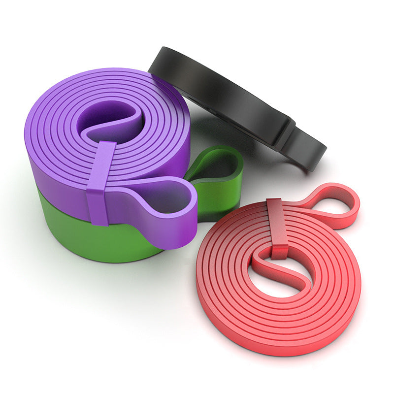 TPE pull-up weight-bearing yoga elastic belt tension belt latex tension machine elastic ring fitness belt resistance belt - image 5