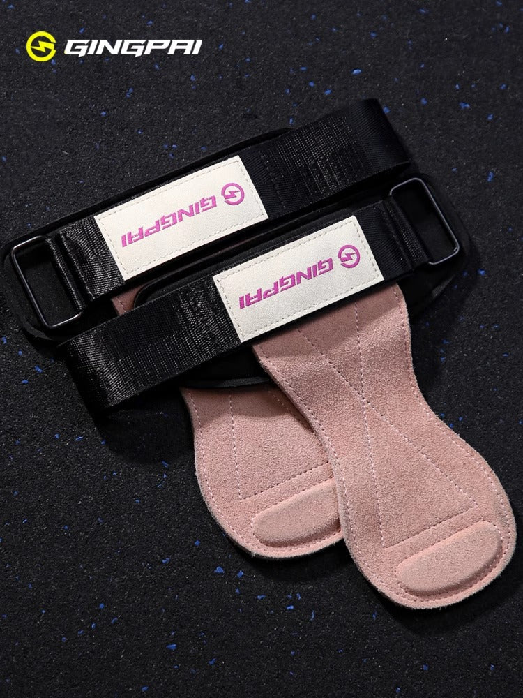 Fitness Assistive Belt Women's Hard Pull Wrist Pull Back Non-slip Cowhide Grip Strength Assistive Belt Non-slip Palm Wrist Gloves for Men - image 1