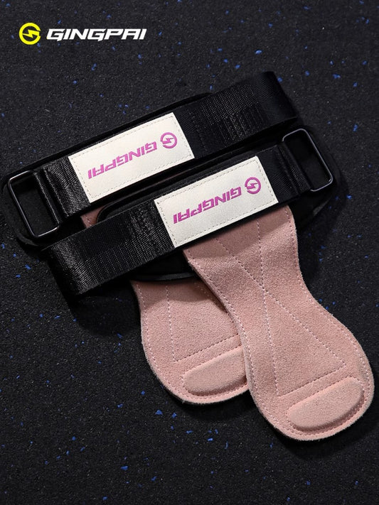 Fitness Assistive Belt Women's Hard Pull Wrist Pull Back Non-slip Cowhide Grip Strength Assistive Belt Non-slip Palm Wrist Gloves for Men - image 1